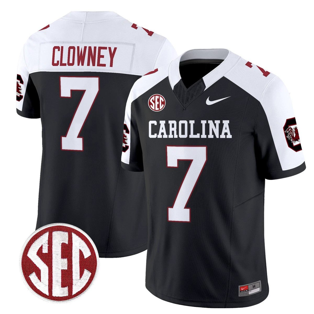 Jadeveon Clowney Jersey #7 Carolina 1980 Throwback Rebrand 2026 Black Alter by My Store NCAA Football Jerseys