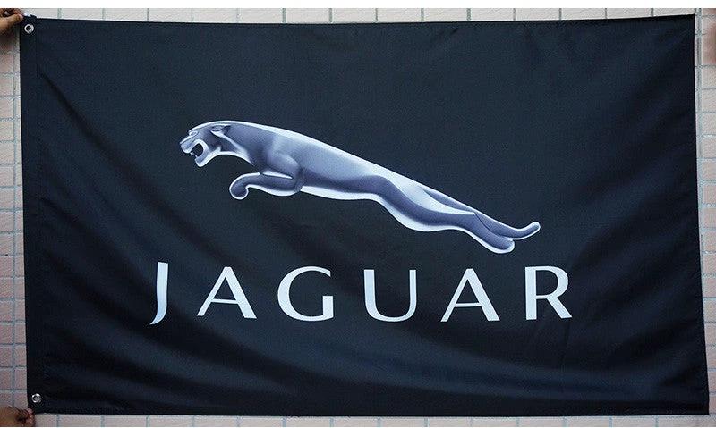 Jaguar Flag-3x5 FT-100% polyester Banner-Green-Black by flagsshop