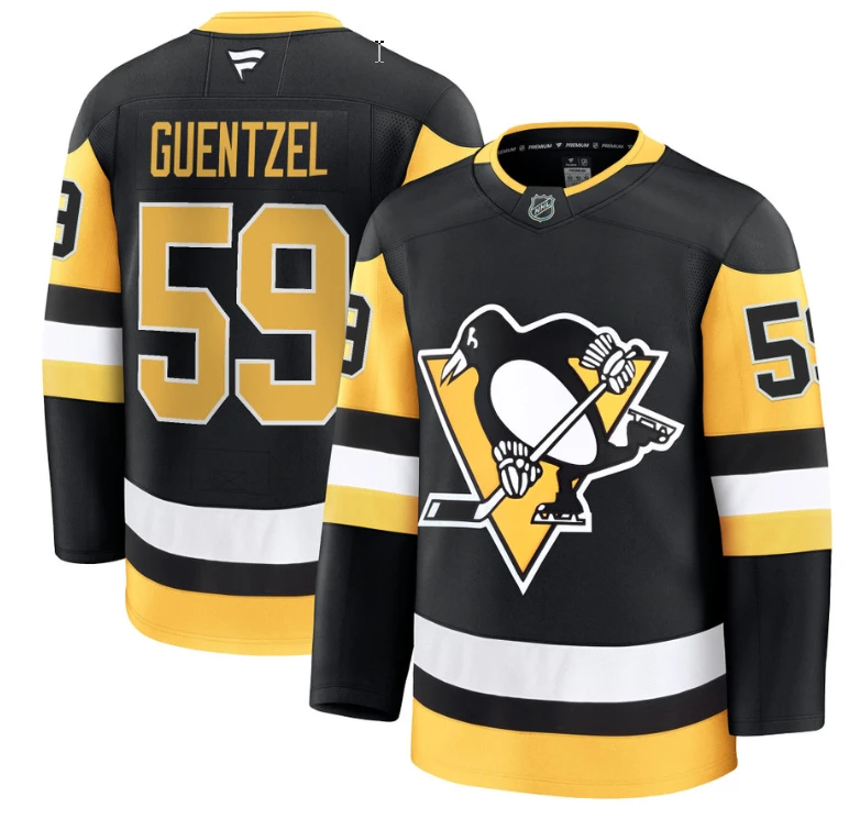 Jake Guentzel Jersey #59 Pittsburgh Penguins 2025 Premium All Stitched by Hockey David