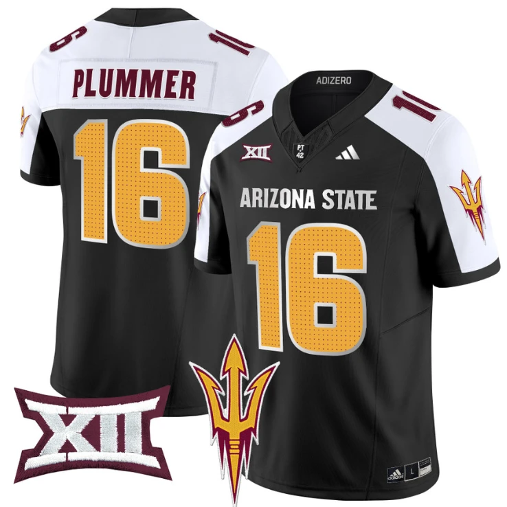 Jake Plummer Jersey #16 Arizona State Sun Devils 2024 Vapor Limited Black Alternate by My Store