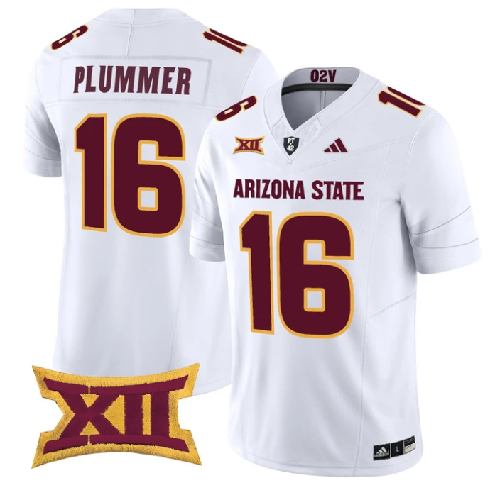 Jake Plummer Jersey #16 Arizona State Sun Devils 2025 Limited Stitched White by NCAA Football Jersey