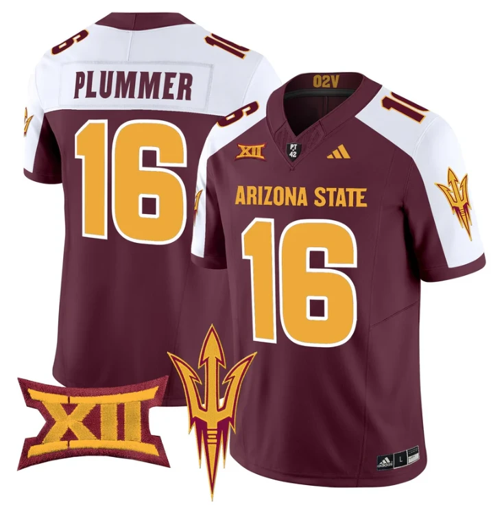 Jake Plummer Jersey #16 Arizona State Sun Devils 2025 Vapor Stitched by My Store NCAA Football Jerseys
