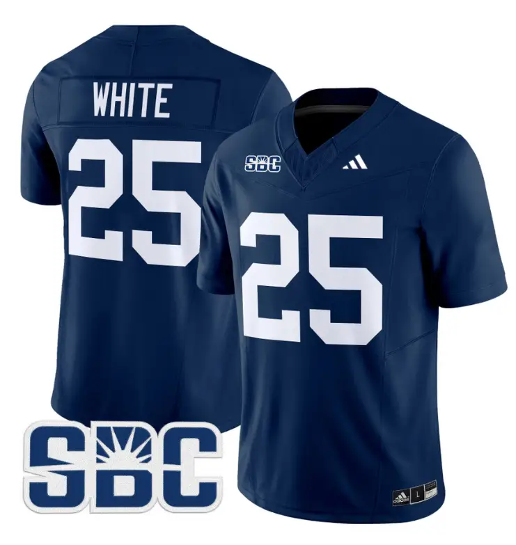Jalen White Jersey #25 Georgia Southern Eagles 2024 Limited Stitched Blue by NCAA Football Jersey