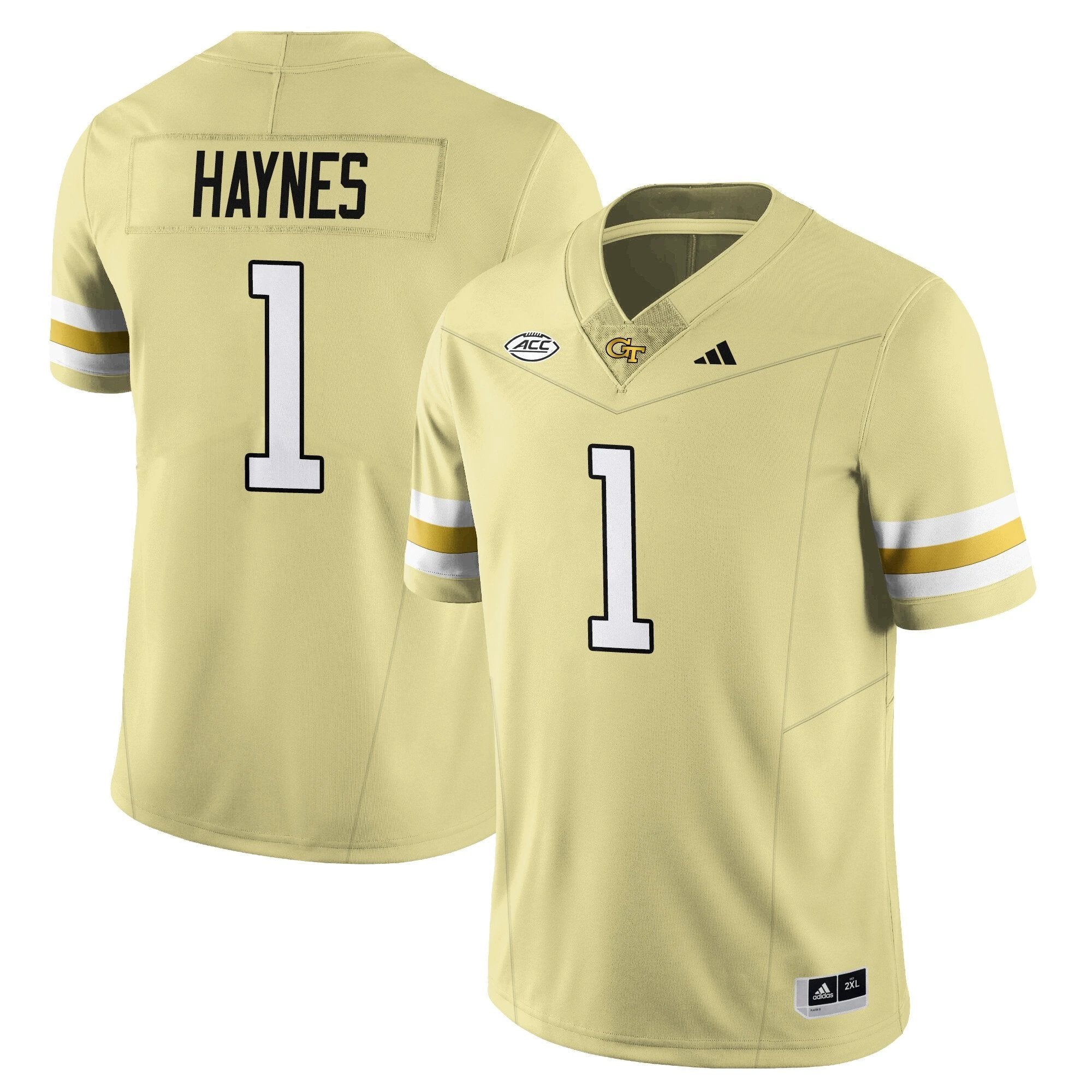 Jamal Haynes Jersey #1 Georgia Tech Football 2025 Limited Stitched Gold by NCAA Football Jersey