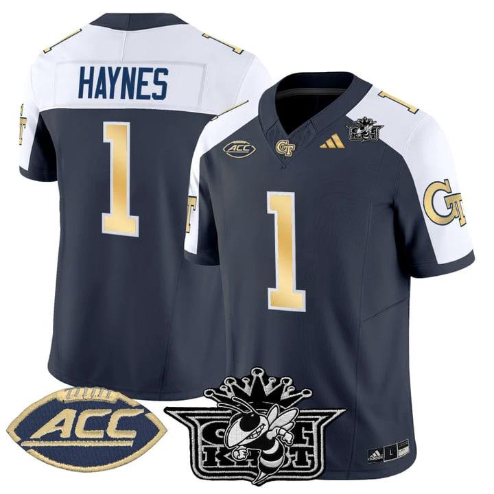 Jamal Haynes Jersey #1 Outkast Georgia Tech Yellow Jackets 2025 by My Store NCAA Football Jerseys