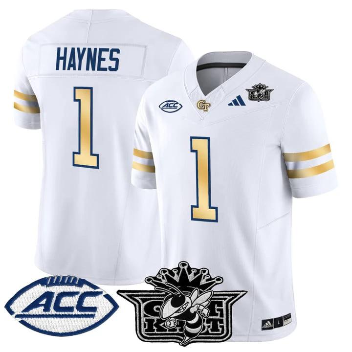 Jamal Haynes Jersey #1 Outkast Georgia Tech Yellow Jackets 2025 by My Store NCAA Football Jerseys