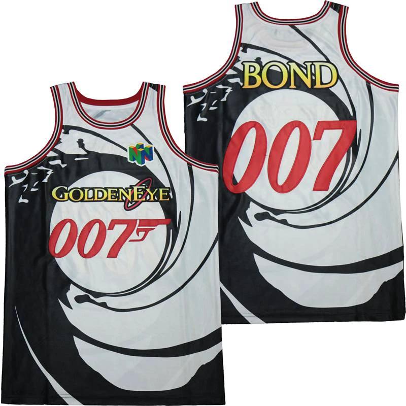 James Bond 007 Goldeneye Basketball Jersey by My store basketball