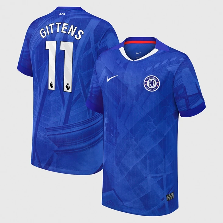Jamie Gittens #11 Chelsea 2025-26 Home Match Jersey – Blue by Soccer Jersey