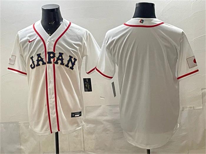 Japan Baseball Jersey Blank White 2026 World Baseball Classic Home Stadium Stitched by My Store