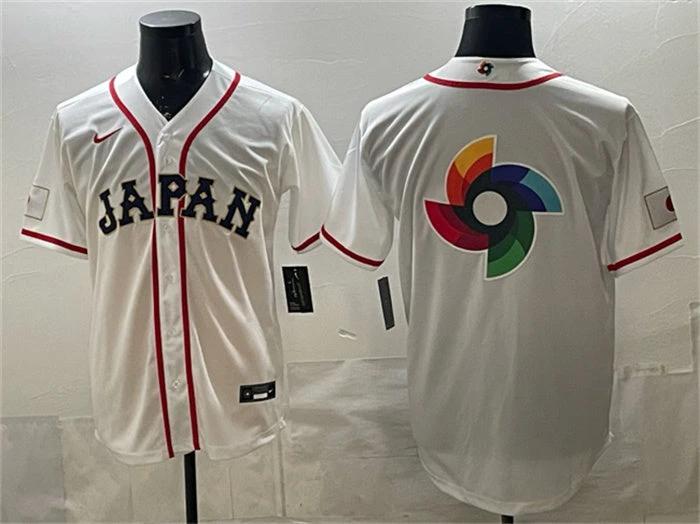 Japan Baseball Jersey Team Big Logo White 2026 World Baseball Classic Home Stadium Stitched by My Store