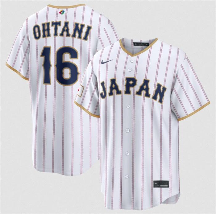 Japan Baseball #16 Shohei Ohtani Jersey White 2026 World Baseball Classic Home Stadium Stitched by My Store