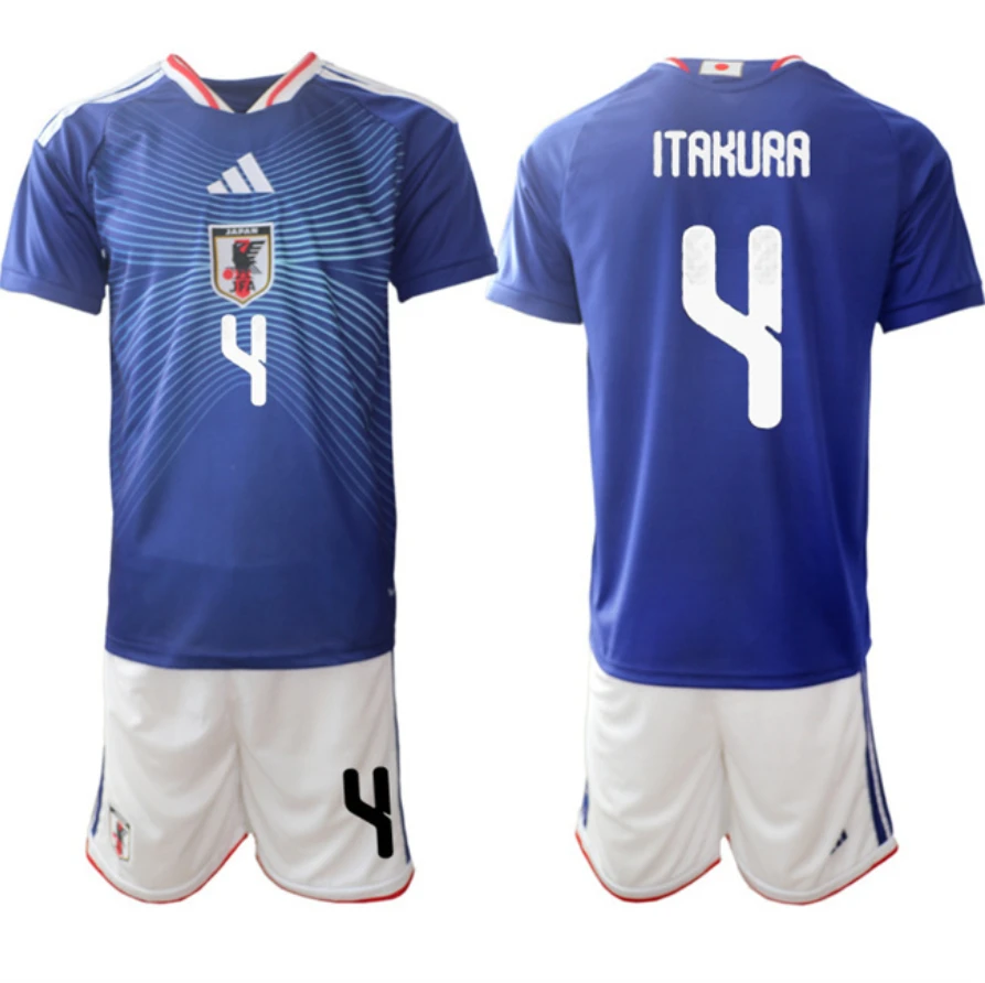 Japan #4 Ko Itakura Blue 2026 World Cup Home Soccer Jersey Suit by Soccer Jersey