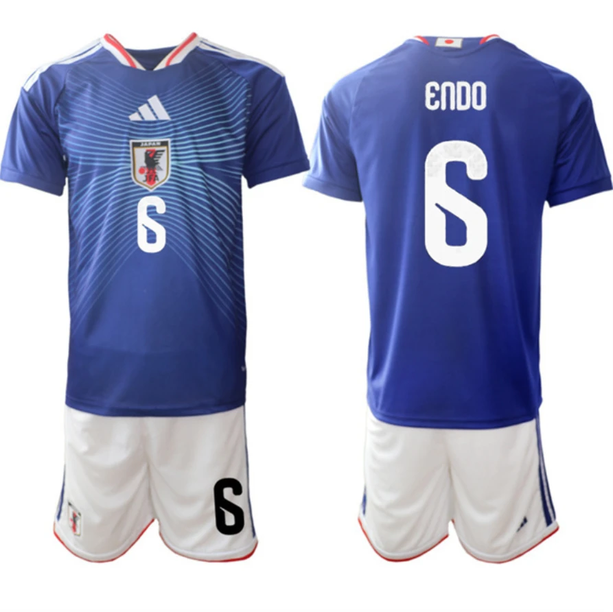 Japan #6 Wataru Endo Blue 2026 World Cup Home Soccer Jersey Suit by Soccer Jersey