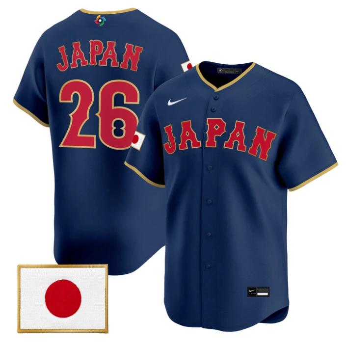 Japan Jersey #26 Team Japan World Baseball Classic 2026 Stitched by My Store