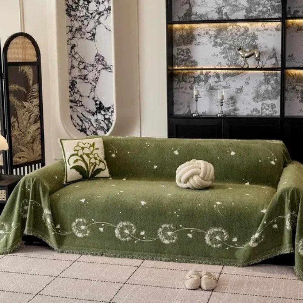 Japandi Dandelion Puff Sofa Cover by Casa & Beyond