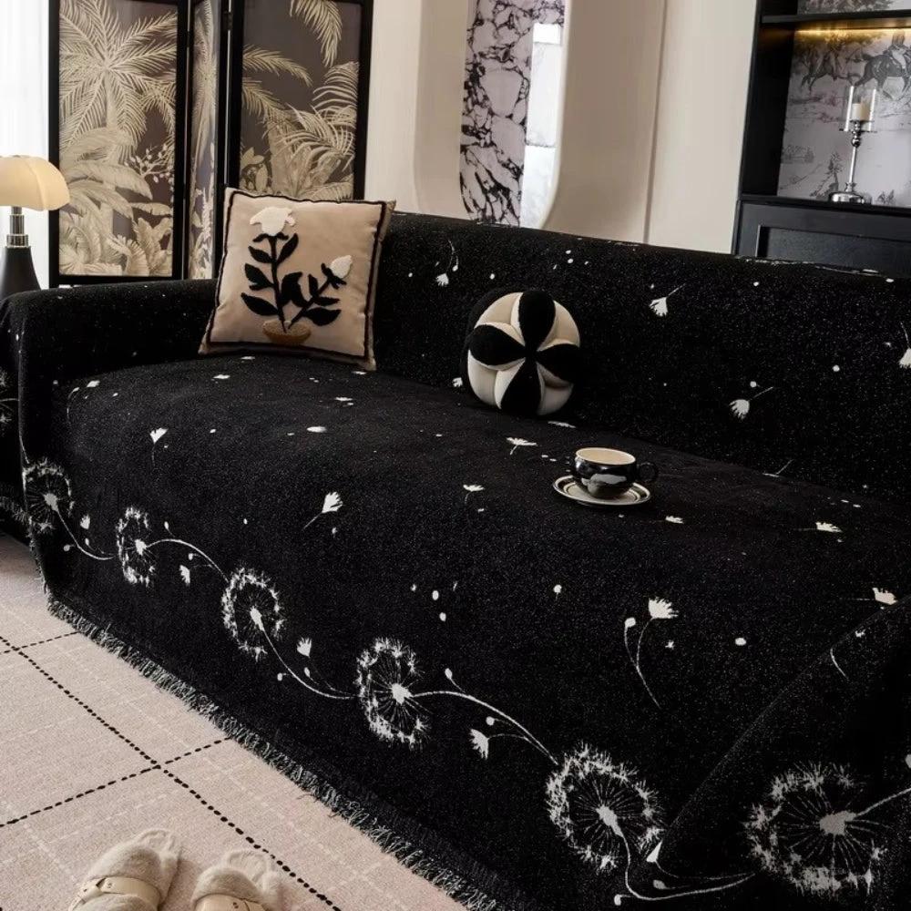 Japandi Dandelion Puff Sofa Cover by Casa & Beyond