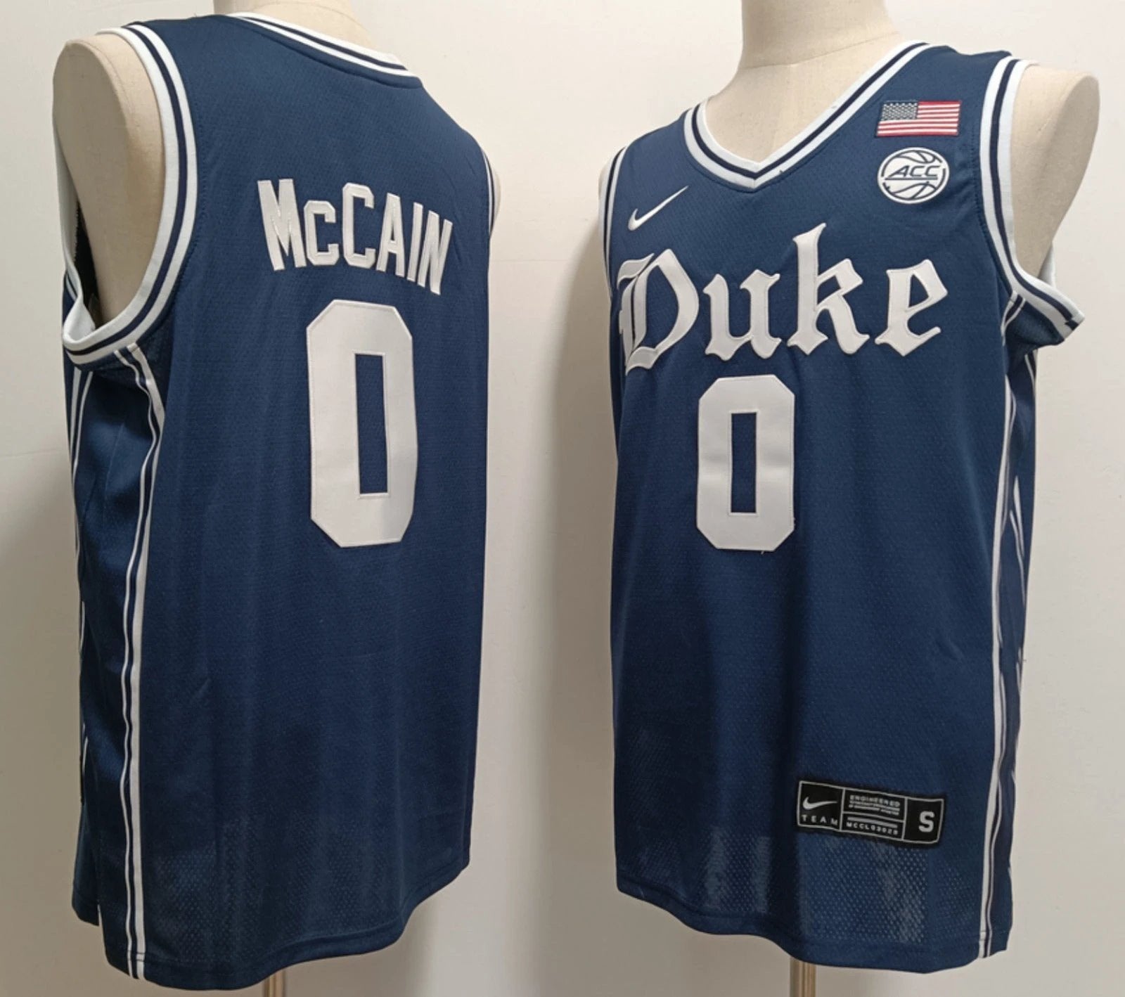 Jared McCain Jersey #0 Duke Blue Devils College Basketball Stitched White by My store basketball