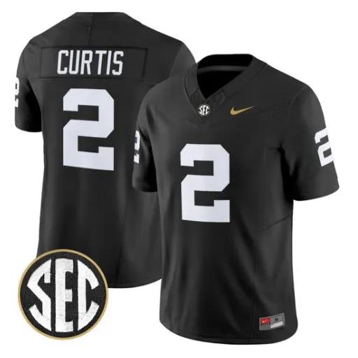 Jared Curtis Jersey #2 Vanderbilt Commodores 2026 Vapor V2 Stitched by My Store NCAA Football Jerseys