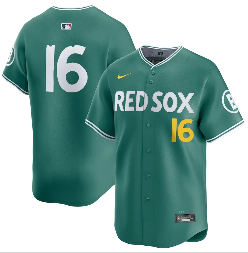 Jarren Duran Jersey #16 Red Sox Green 2025 City Connect Limited Stitched by My Store