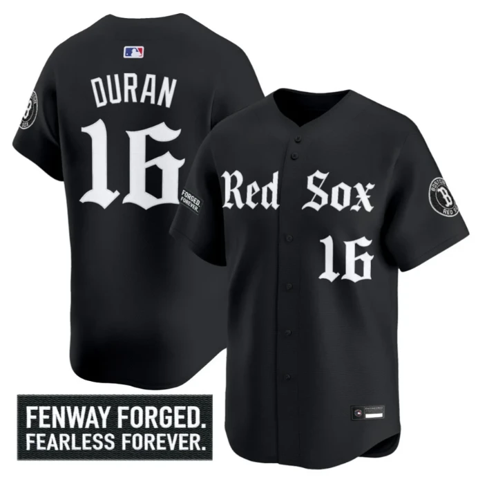 Jarren Duran Jersey #16 Boston Red Sox Gothic Edition Premier Stitched by My Store