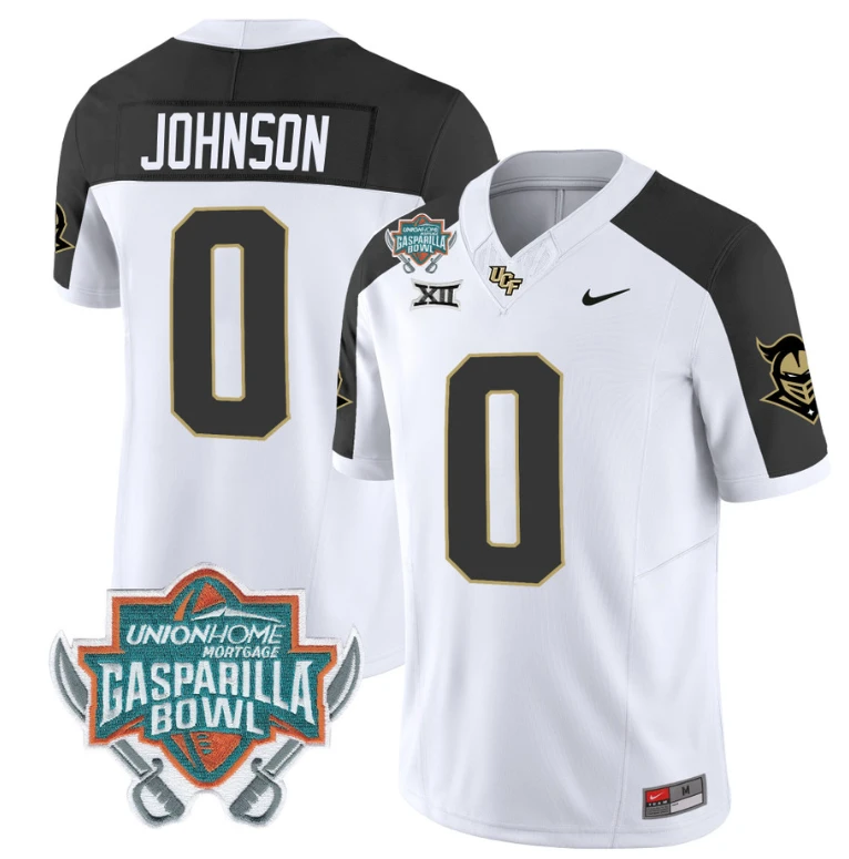 Jason Johnson Jersey #0 UCF Knights Unionhome Patch Vapor Football Stitched Inverted by My Store
