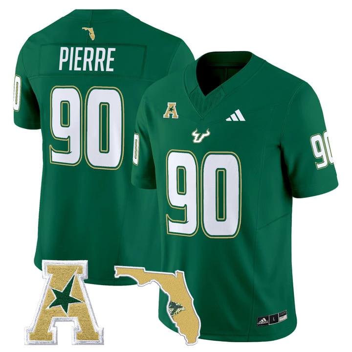 Jason Pierre Jersey #90 SE25 Limited Stitched Green by My Store NCAA Football Jerseys