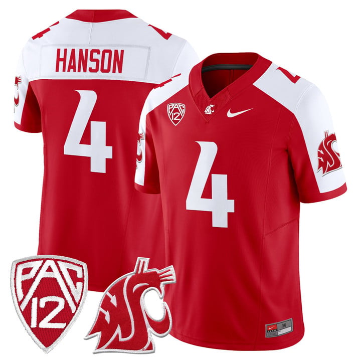 Jason Hanson Jersey #4 Washington State Cougars 2025 Vapor Limited Stitched by My Store NCAA Football Jerseys