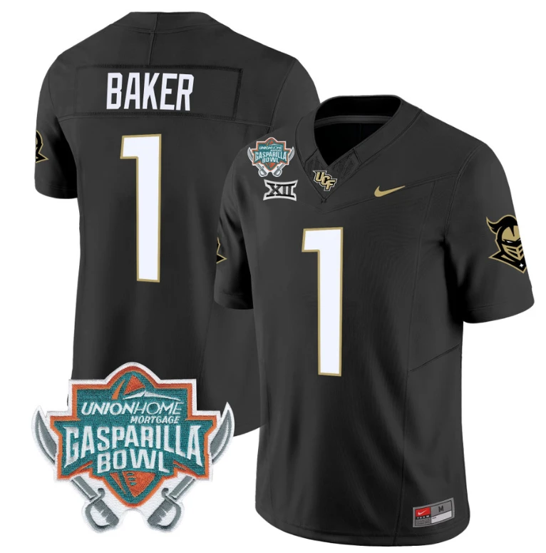 Javon Baker Jersey #1 UCF Knights Unionhome Patch Vapor Football Stitched Black by My Store
