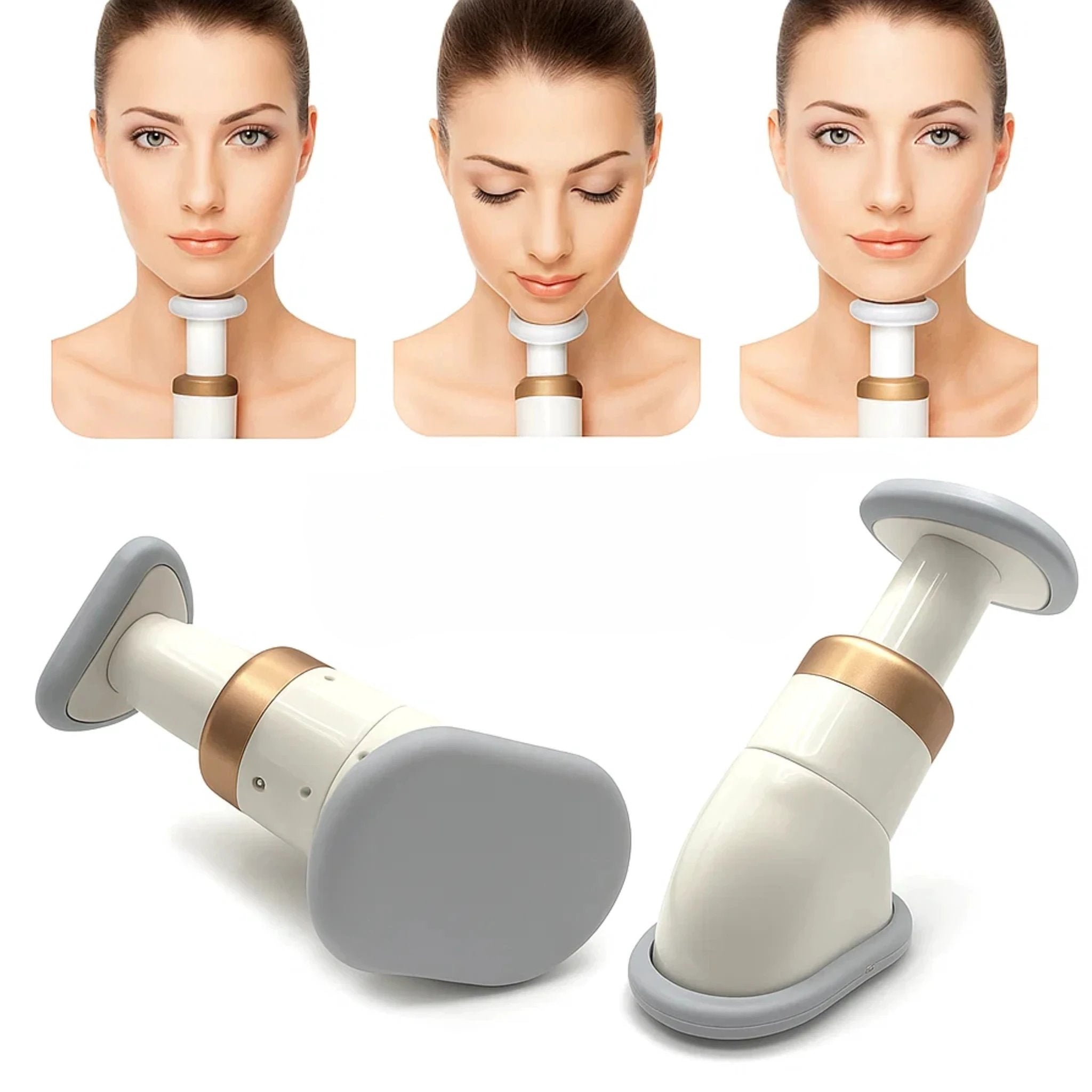 JawDefine | Neckline Slimmer – Double Chin Remover – Coil Resistance – Lightweight – Home Facial Exercise Bowlift by Bowlift