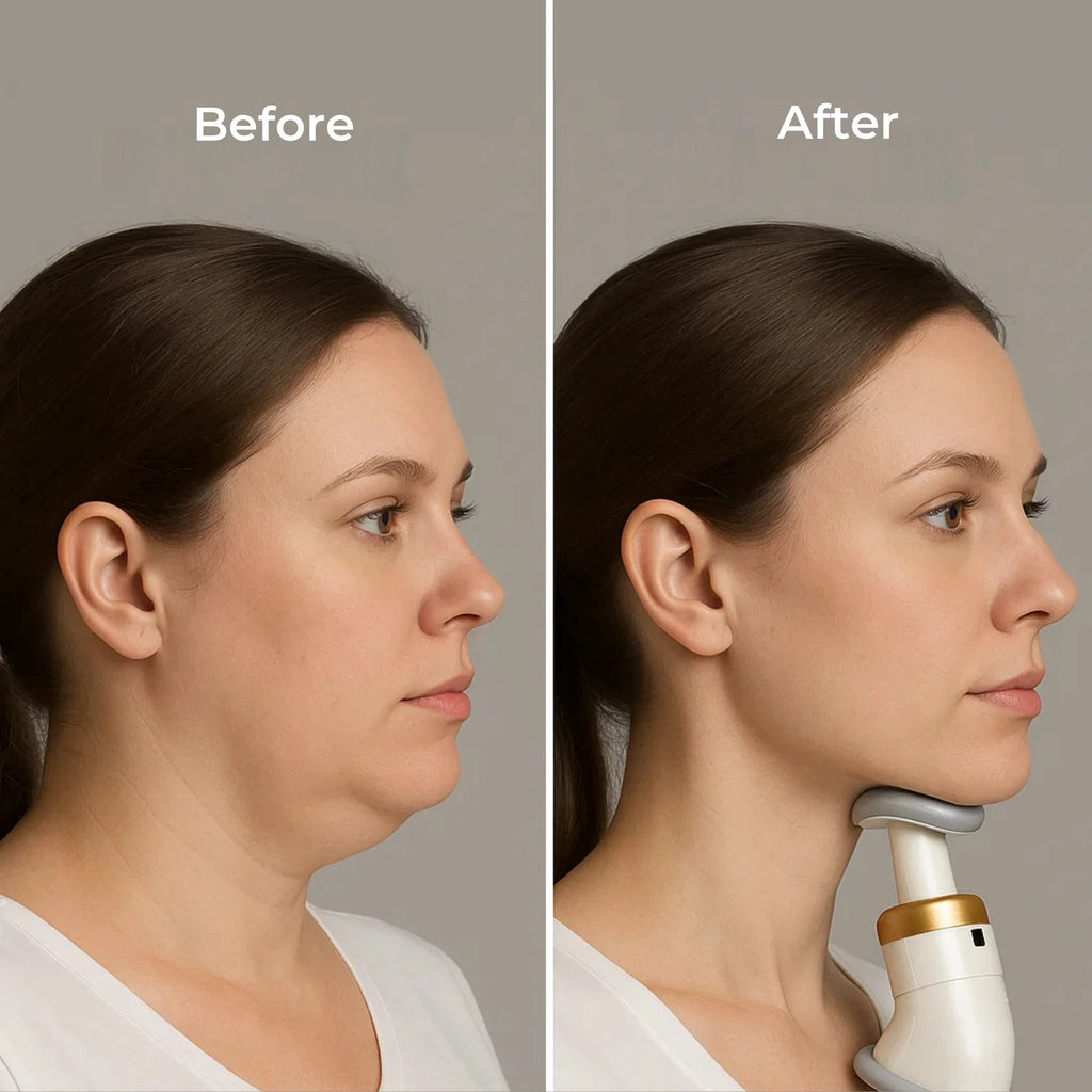 JawDefine | Neckline Slimmer – Double Chin Remover – Coil Resistance – Lightweight – Home Facial Exercise Bowlift by Bowlift