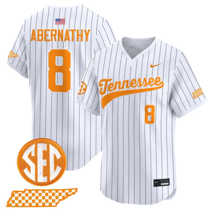 Jay Abernathy Jersey #8 Tennessee Vols 2026 Smokey Series Stitched by My Store