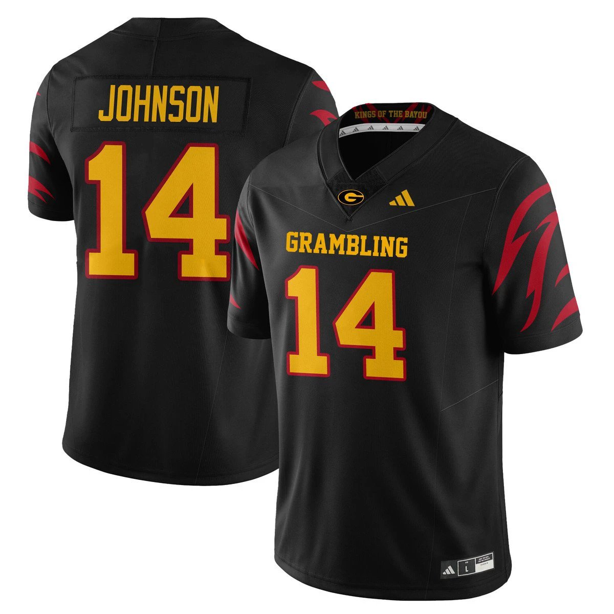 Jay'Shaun Johnson Jersey #14 Grambling State Football 2025 Special Black by My Store NCAA Football Jerseys