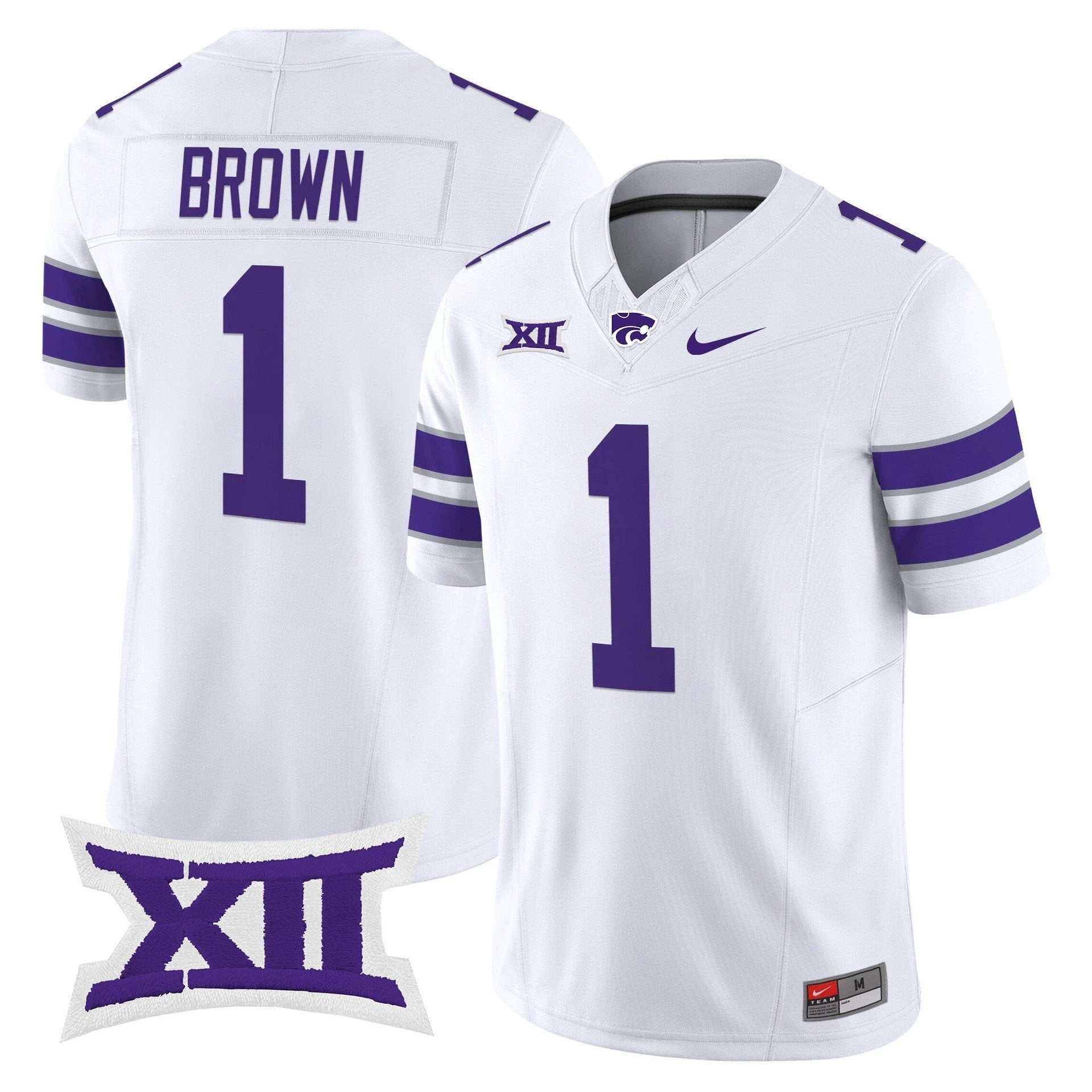 Jayce Brown Jersey #1 Kansas State Wildcats 2025 Limited Stitched by My Store NCAA Football Jerseys
