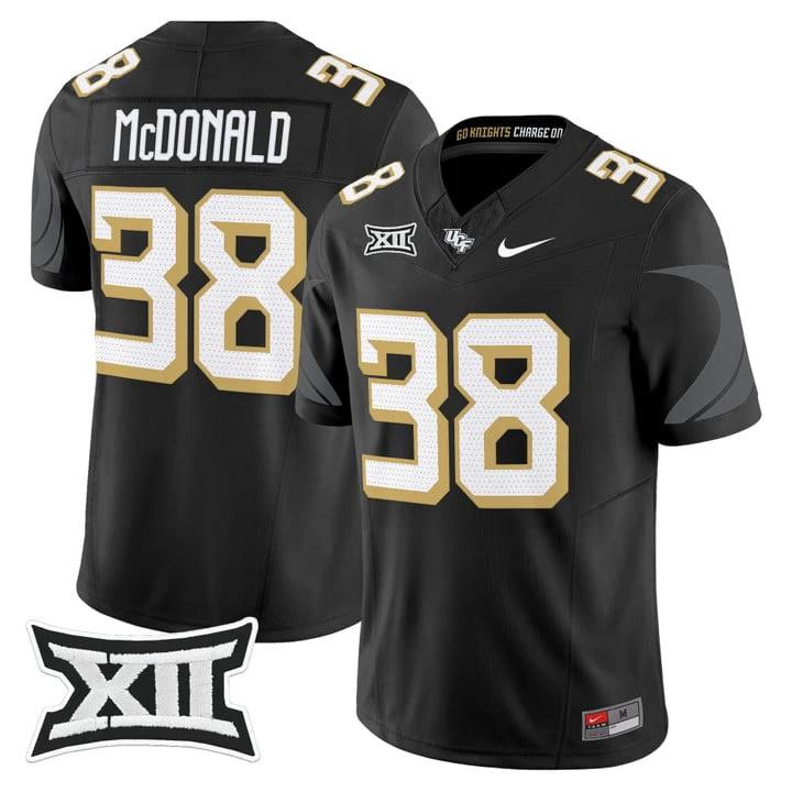 Jayden McDonald Jersey #38 UCF Knights 2025 Vapor Limited Stitched by My Store NCAA Football Jerseys