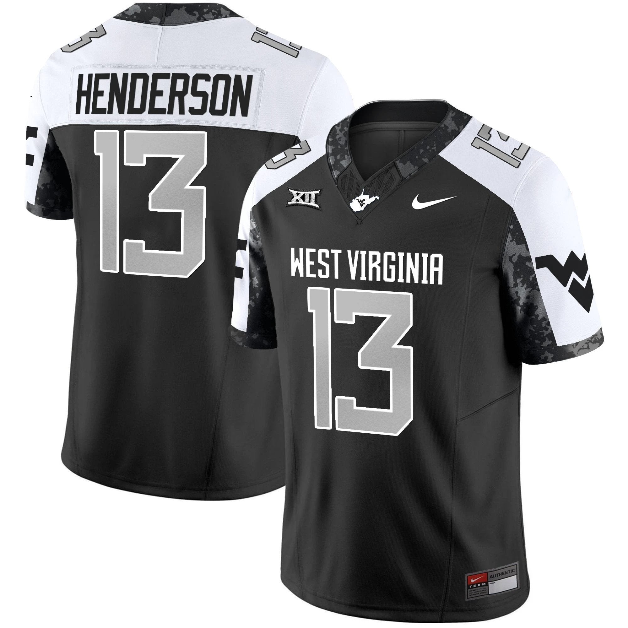 Jaylen Henderson Jersey #13 West Virginia Mountaineers 2025 Stitched Alternate by My Store