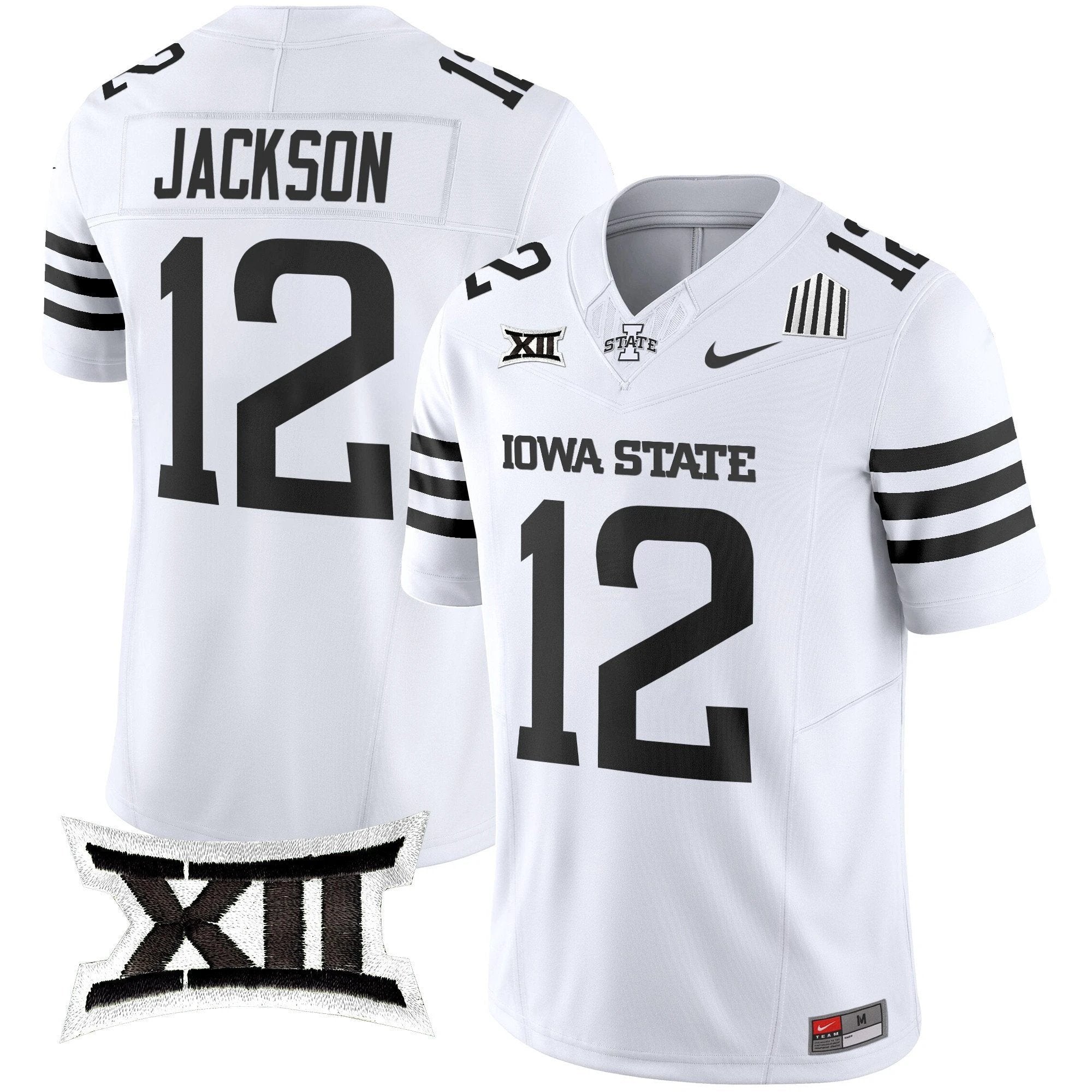Jaylon Jackson Jersey #12 Iowa State Cyclones 2025 Stitched White Limited by My Store