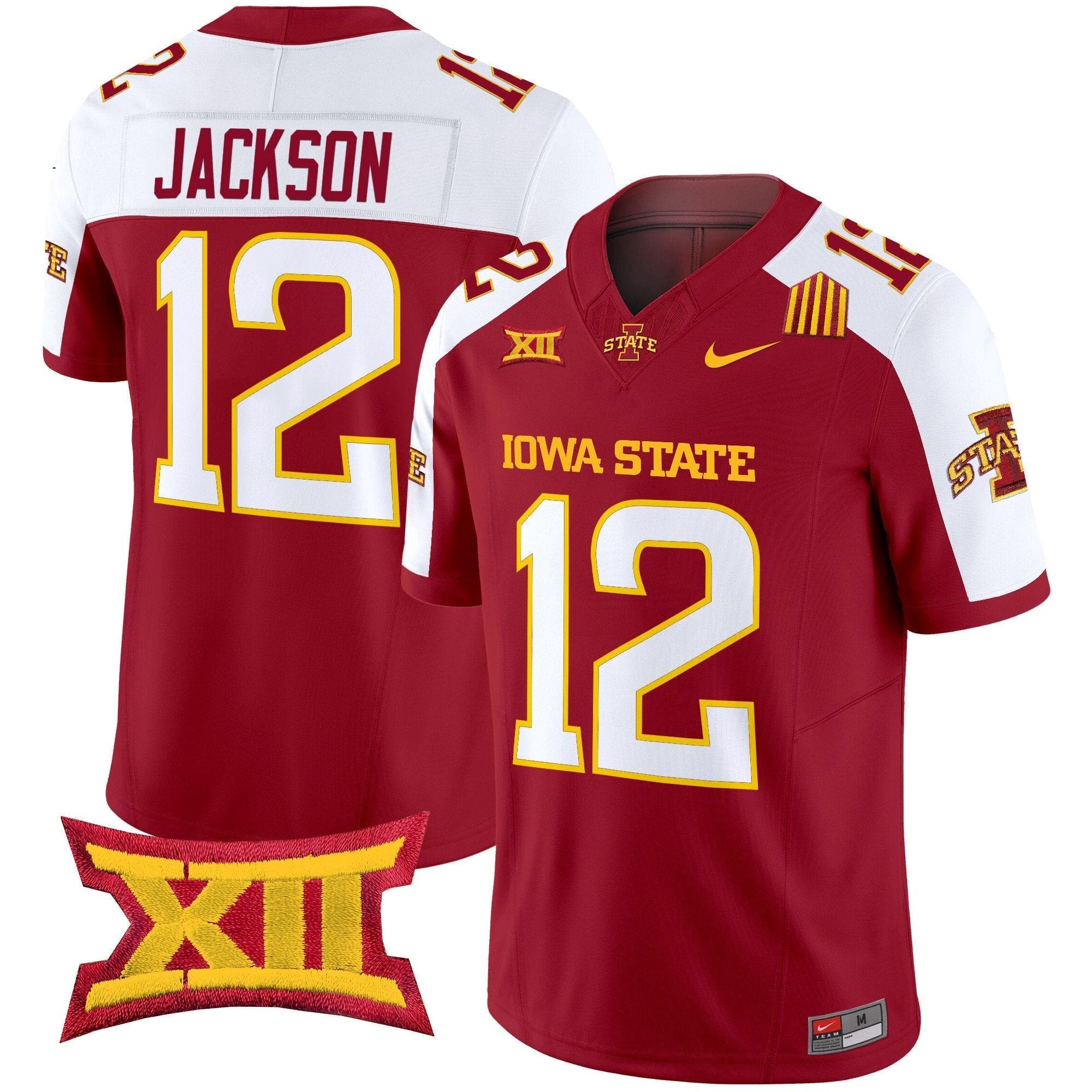 Jaylon Jackson Jersey #12 Iowa State Cyclones 2025 Stitched Cardinal Alternate by My Store