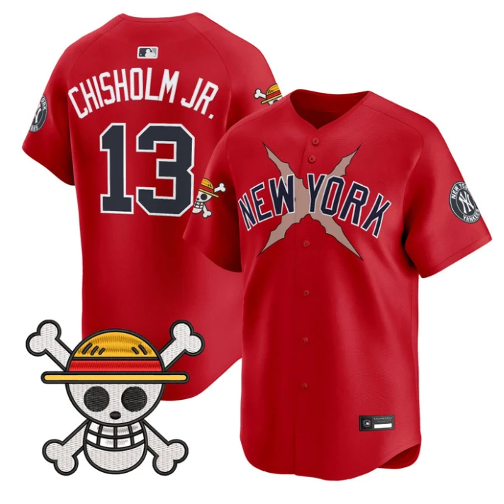 Jazz Chisholm Jr Jersey #13 Yankees One Piece Vapor Premier Stitched by My Store