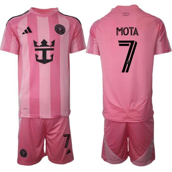 Jean Mota Jersey #7 Inter Miami CF Pink Home 2025 - 26 Soccer Suit by Soccer Jersey