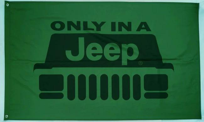 Jeep Flag 3X5 Ft Polyester Banner USA 90x150cm by flagsjustdoit