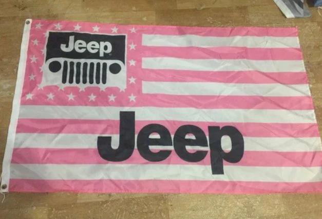 Jeep Flag White Star 3X5 Ft Polyester Banner USA 90x150cm by flagsjustdoit