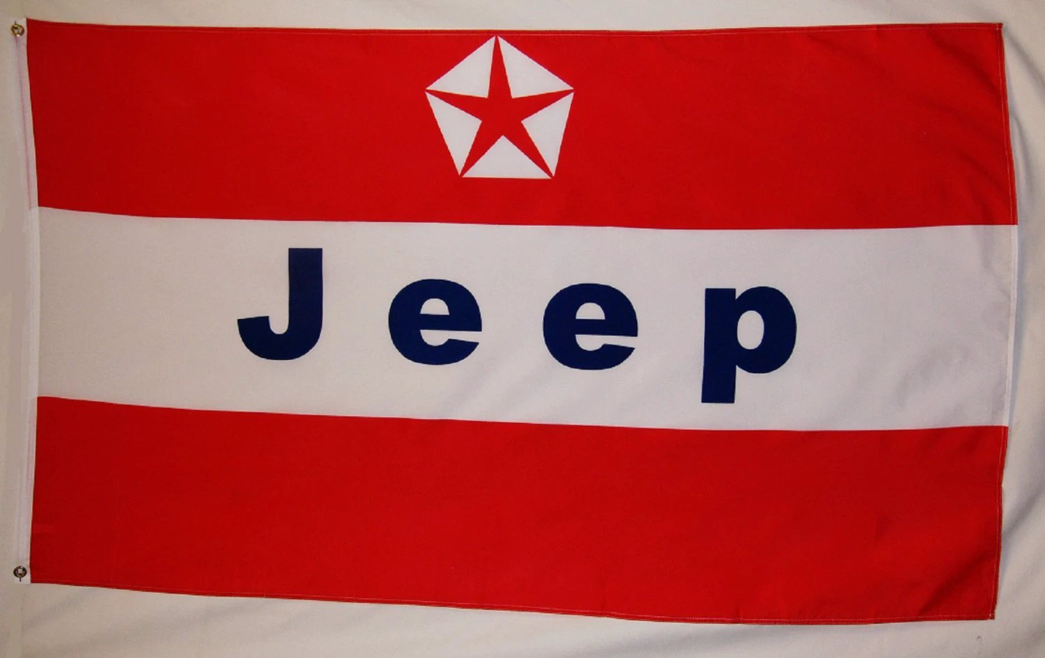 Jeep Red White And Blue Flag 3X5 Ft Polyester Banner USA 90x150cm by flagsjustdoit
