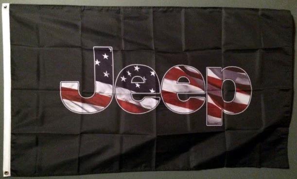Jeep USA America Flag 3X5 Ft Polyester Banner USA 90x150cm by flagsjustdoit