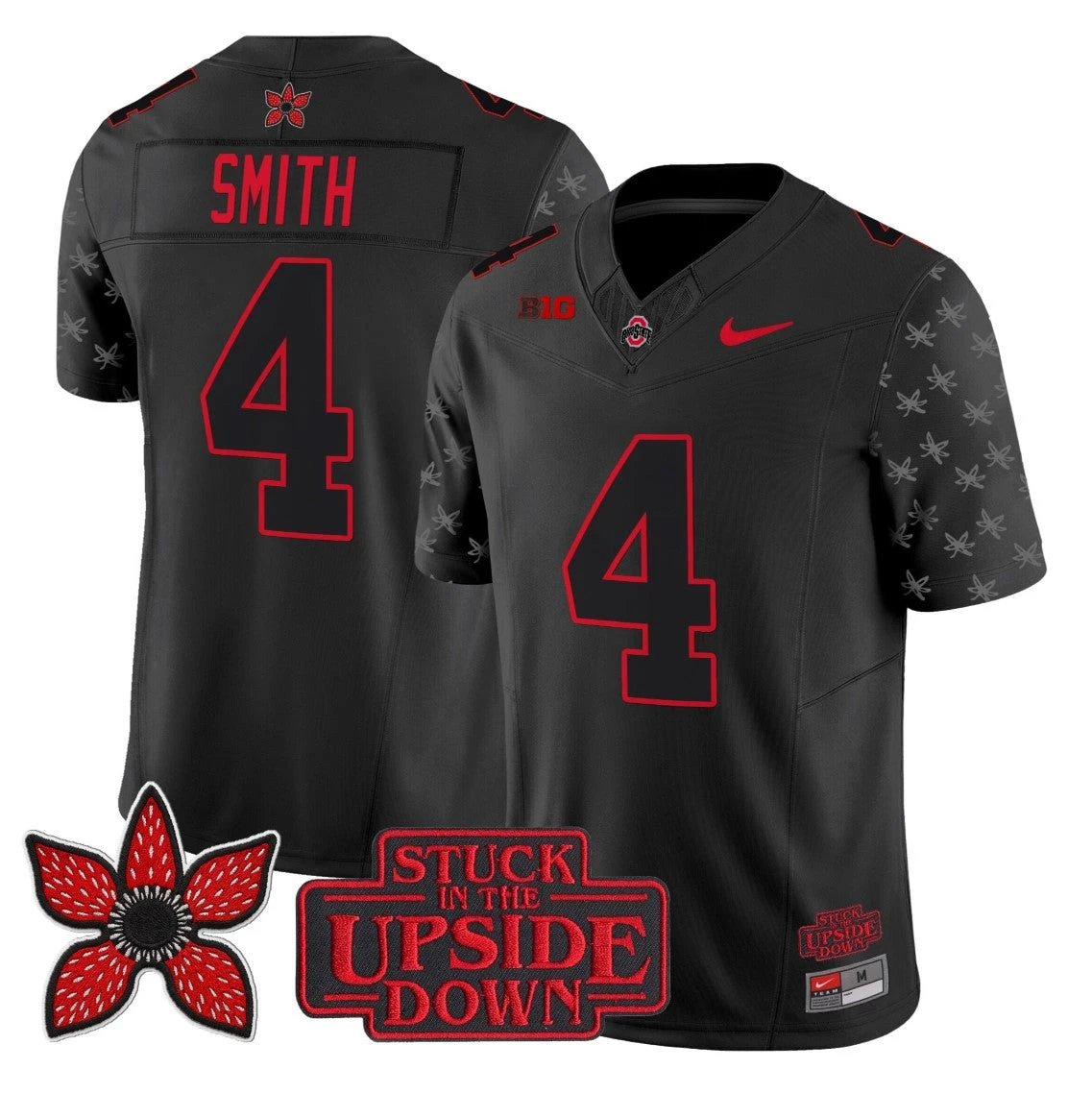 Jeremiah Smith Jersey #4 Ohio State Stranger Things Edition Vapor Stitched by My Store NCAA Football Jerseys