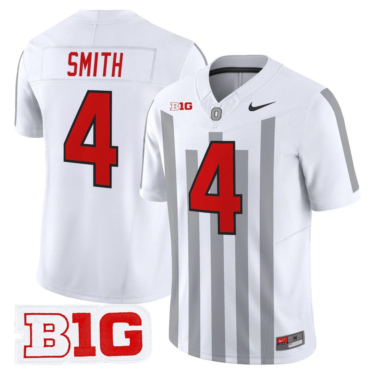 Jeremiah Smith Jersey #4 Ohio State Buckeyes Throwback Limited Stitched by My Store NCAA Football Jerseys