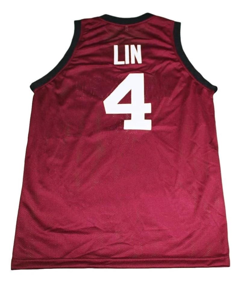 Jeremy Lin Jersey #4 Harvard Basketball Maroon by My store basketball