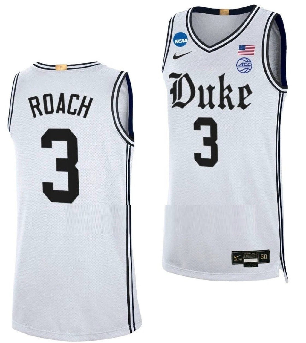 Jeremy Roach Jersey Duke Blue Devil College Basketball 2023 NCAA March Madness White #3 by My store basketball