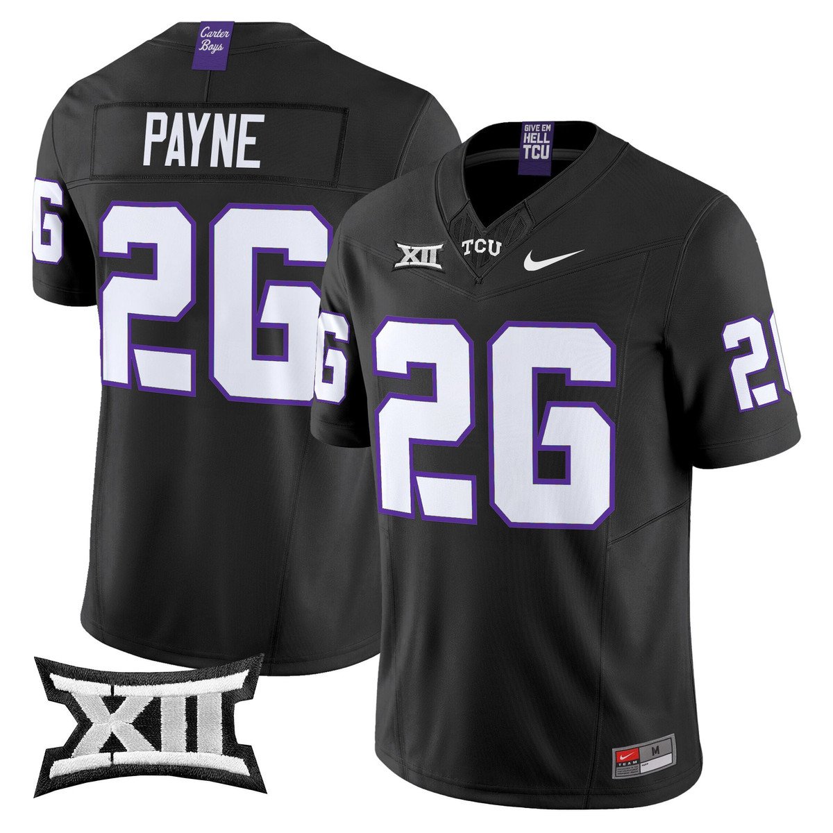 Jeremy Payne Jersey #26 TCU Horned Frogs 2025 Vapor Limited Stitched by My Store NCAA Football Jerseys
