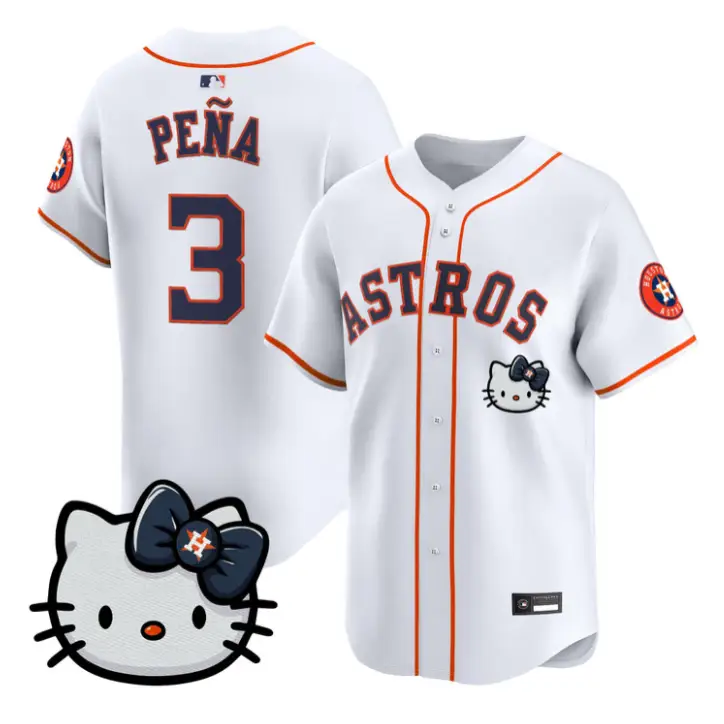 Jeremy Pena Jersey #3 Houston Astros Hello Kitty Premier Stitched by My Store