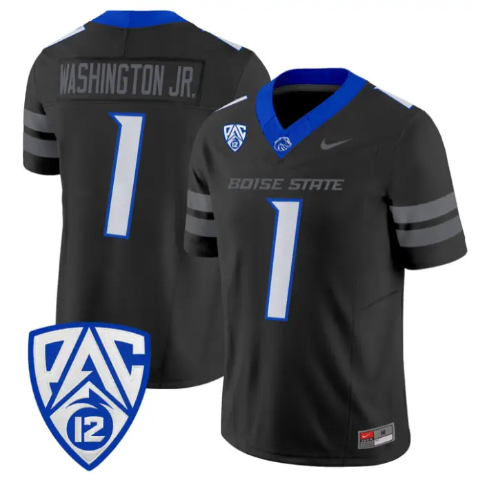 Jerico Washington Jr Jersey #1 Boise State Broncos 2026 Vapor Stitched by My Store NCAA Football Jerseys